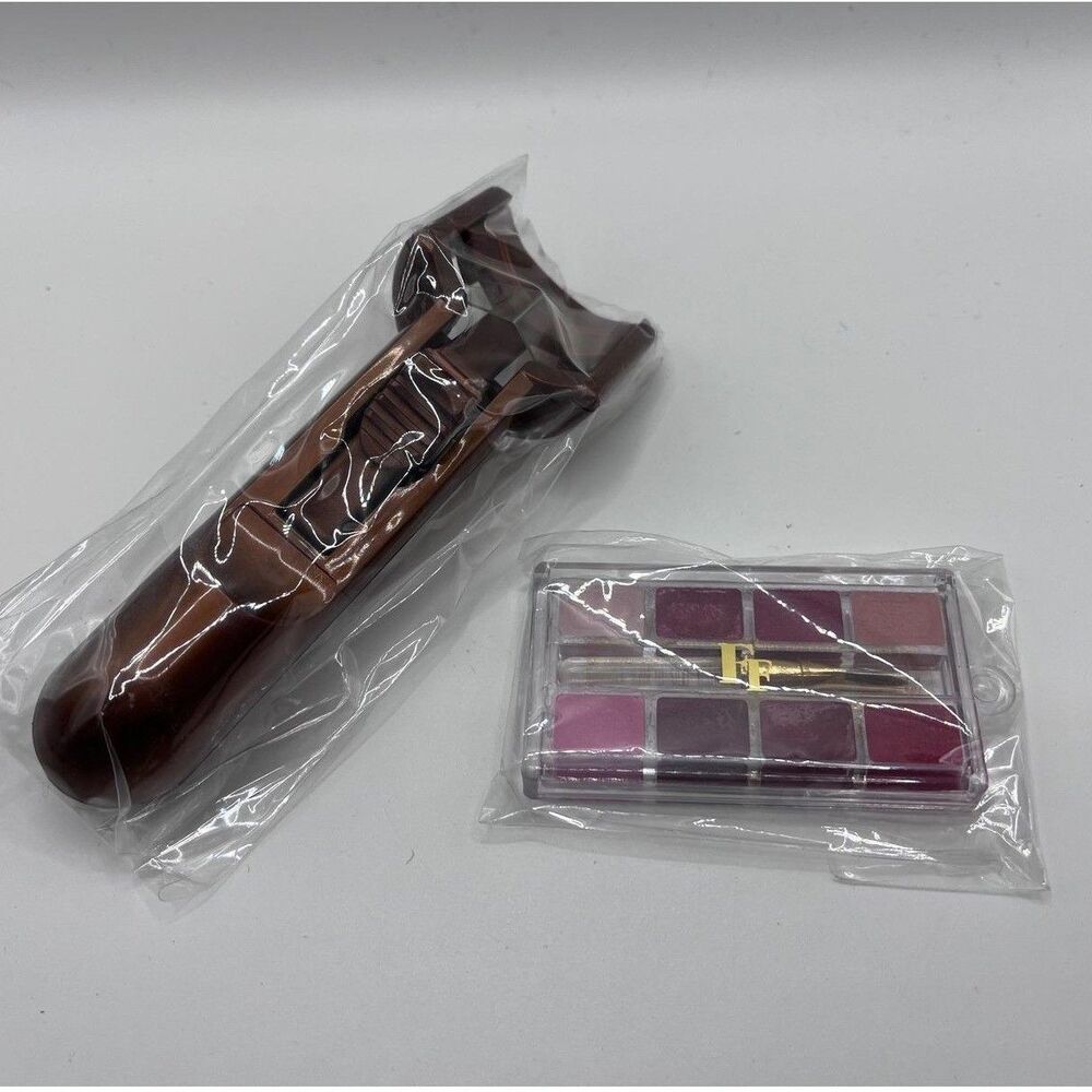 Vintage Fashion Fair Bundle Mini Lip Gloss Palette Eyelash Curler New NOS 90s